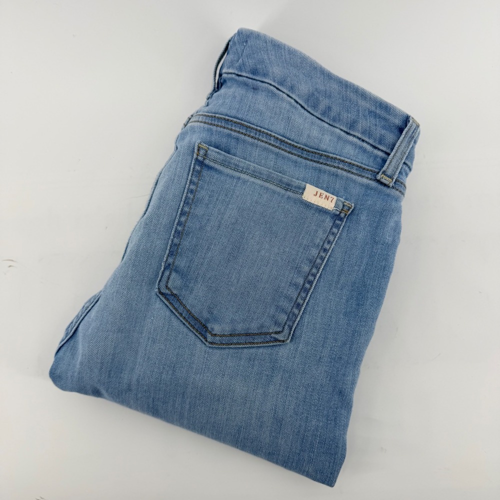 Jen7 by 7 For All Mankind Legging Ankle Jeans Light Wash Skinny Size 2 Blue